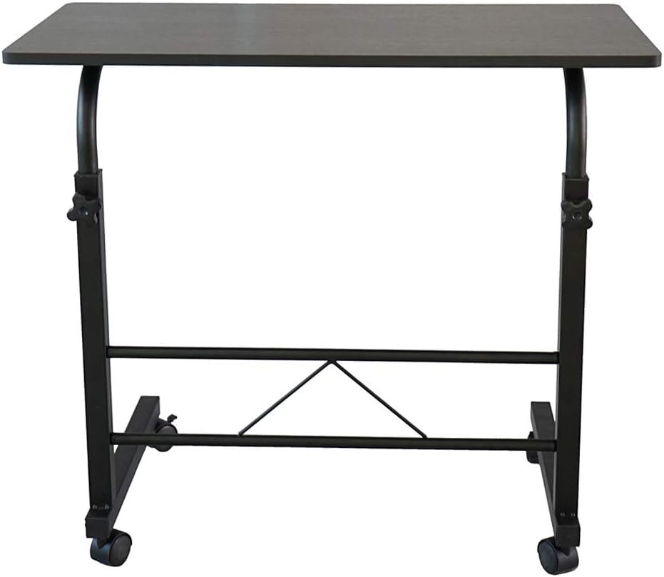 Magazine Snack Table on Wheels Sofa Couch Side Coffee Table TV Trays Rolling Laptop Computer Desk C-Shaped Mobile Chair Bed Side End Table for Living Room Bedroom(31.5L x 18.1W)