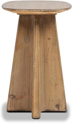 Jennifer Taylor Home Clarence 20" Reclaimed Pine Rectangular End Table, Antique Natural Brown Reclaimed Pine Wood