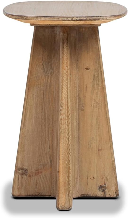 Jennifer Taylor Home Clarence 20" Reclaimed Pine Rectangular End Table, Antique Natural Brown Reclaimed Pine Wood