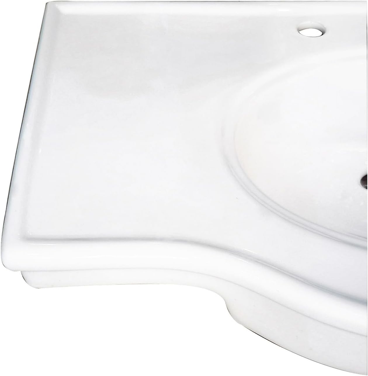 Fauceture VPB1378B Imperial 37" x 22" Ceramic Console Sink Basin, White