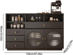 Entryway Cabinet Fashion High-Grade Solid Wood Dining Sideboard Storage Cabinet Simple Kitchen Tea Restaurant Storage Cabinet Sideboard Storage Cabinet