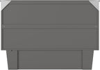 AFI, Monroe Full Murphy Bed Chest with 6" Mattress, Storage Drawer & Built-in USB Charger, Grey