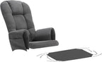 5 PCS Glider Rocker Replacement Cushions Set - Thickened Non-Slip & Washable Cushions with Ottoman Cover and Storage Pocket - Supportive for Glider Rockers & Nursery Comfort