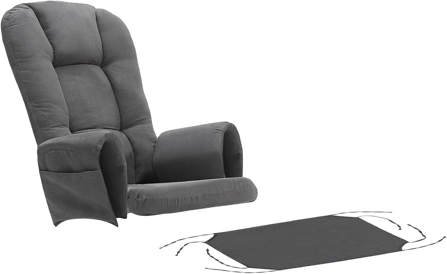 5 PCS Replacement Cushions for Glider Rockers - Thickened Non-Slip Cushions Set with Ottoman Cover & Storage Pocket, Washable & Supportive for Ultimate Comfort