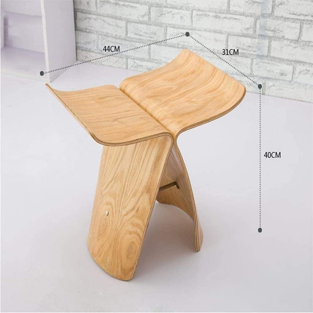 Butterfly Stool, Wooden Small Bench Chair for Living Room, Decorative Stool for Home Use