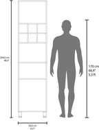 Kitchen Pantry, 2 Doors, 4 Legs, 8 Shelves ﻿