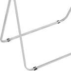 Clear Foldable Side Table - 25x20in Small TV Tray for Snack Dinner on Couch, Folding Table for Home Office Sofa Small Space