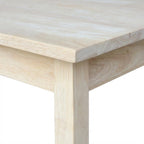 Furnifact Unfinished Child's Table, Wooden Craft, Ideal for playroom or Bedroom, Durable, Simple Design, Easy to Wipe Clean with Soft Cloth