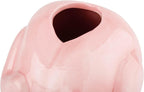 Quirky Pink Ceramic Raw Chicken Vase - Funny Uncooked Turkey Planter, Whimsical Dopamine Decor for Home & Office, Hilarious White Elephant Gag Gift, Unique Conversation Starter