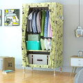 Single Simple Solid Wood Cloth Closet Assembly Wardrobe Portable Furniture Room Cabinets