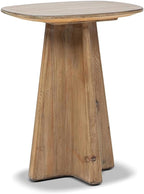 Jennifer Taylor Home Clarence 20" Reclaimed Pine Rectangular End Table, Antique Natural Brown Reclaimed Pine Wood