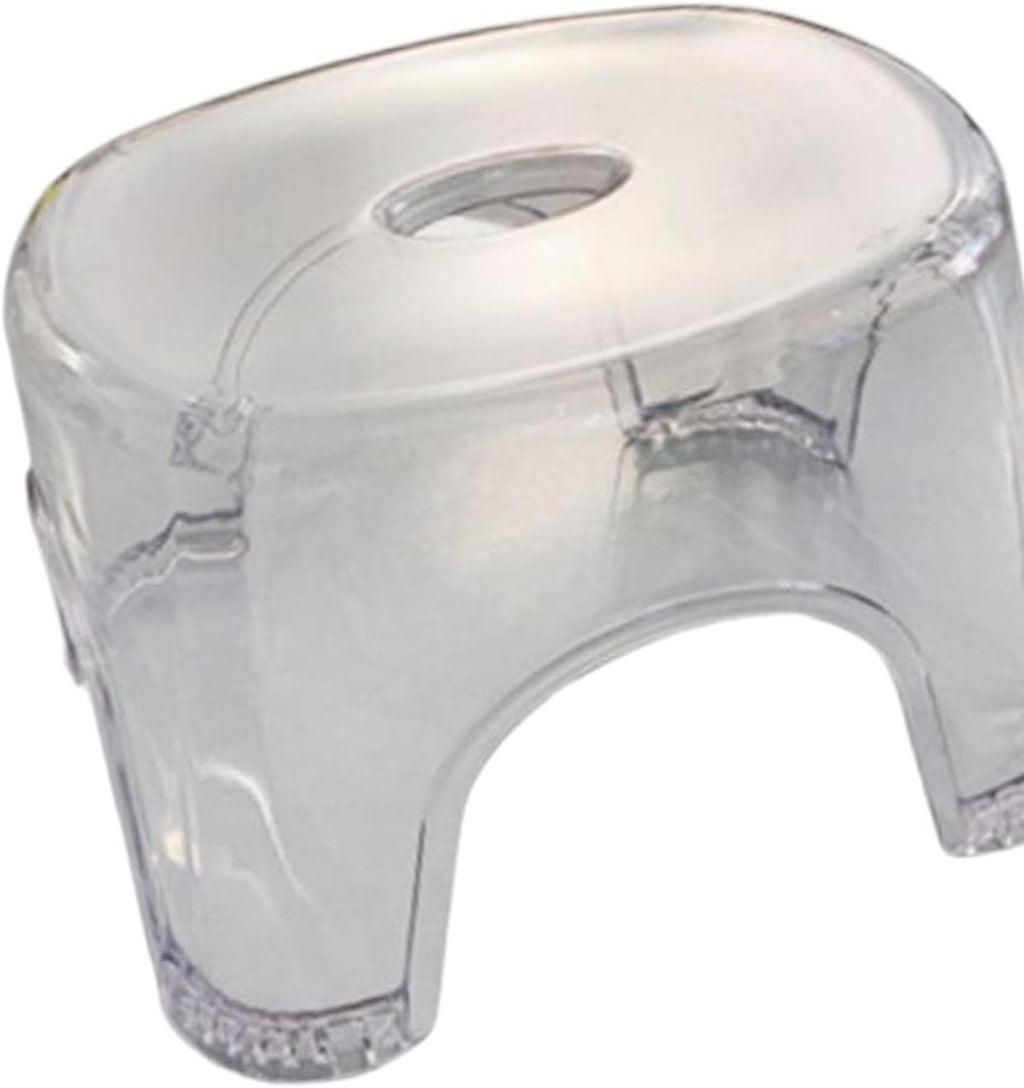 Shoe Changing Stool Transparent Acrylic Small Stool Non Slip Foot Rest Bench Multipurpose Stool Suitable for Kids Adults Home Porch Use