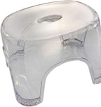 Shoe Changing Stool Transparent Acrylic Small Stool Non Slip Foot Rest Bench Multipurpose Stool Suitable for Kids Adults Home Porch Use