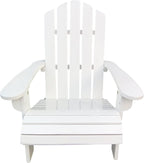 Solid Populus Wood Children Chair, Blue Durable Kids Lounge Chair with Sloping Seat & Armrest, Indoor Outdoor Patio Porch Deck Garden Poolside Seating, 110 lbs Capacity, Easy Assembly, Hardware & Ins