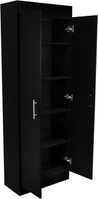Tuhome Nepal Pantry Cabinet with Two-Door Vertical Storage, Five Spacious Interior Shelves, Easy-Access Handles, Space-Efficient Design for Organizing Groceries, Kitchenware and Everyday Essentials