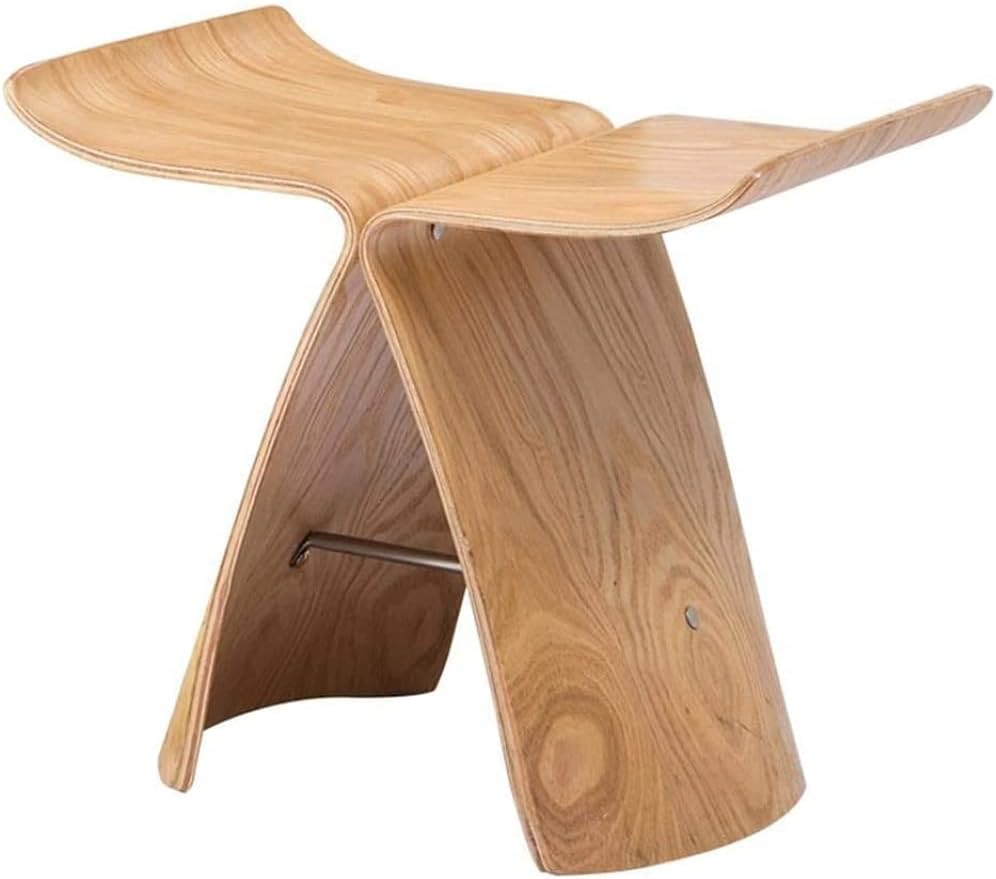 Butterfly Stool, Wooden Small Bench Chair for Living Room, Decorative Stool for Home Use