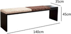 Modern Fabric Bench for Office Area Casual Dressing Room Bedroom Wooden Bed end Entryway(Small)