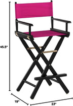 Casual Home 230-02/021-30 Director Chair 30" - Bar Height BlackFrame/Magenta Canvas