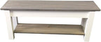 Ezekiel and Stearns Cottage Bench with Shelf (42)