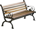 Garden Garden Outdoor Backrest Benche, Leisure Chair Cast Aluminium, Patioen Balcony Chair Seat(Medium)