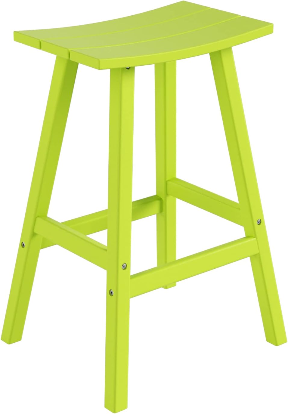 HDPE Laguna Contempo 29" Saddle Bar Stool, Lime