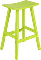 HDPE Laguna Contempo 29" Saddle Bar Stool, Lime