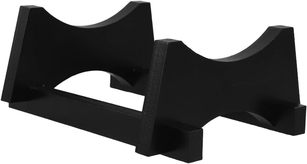 Oak Aging Barrel Stand: Countertop Cask Cradle for Aging Barrel Wine Sake Display - 1.5L Wine Dispenser Support Rack for Water Jug Containers Black