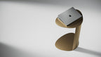 BDI Furniture Bink 1025-19.25'' Laptop Stand, Side Table, End Table, C Table for Sofa or Bedside, Bronze