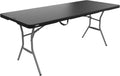 LIFETIME 6-Foot Fold-in-Half Table, Light Commercial Folding Table, Black