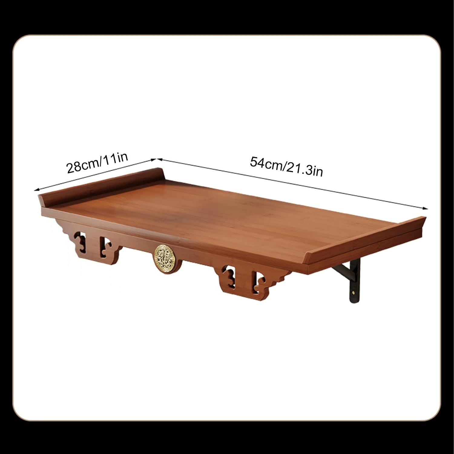 Altar Table, Shrine Wall-Mounted, Personal Shrine Meditation Table, Buddha Altar Shelf Wood Furniture, Home Decor, Used to Place Photos, Souvenirs