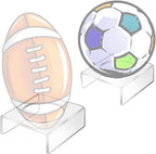 Clear Acrylic Football Stand, 5mm Thickened Display Holder for Basketball, Volleyball, Soccer Ball and Other Sports Memorabilia Home Decoration