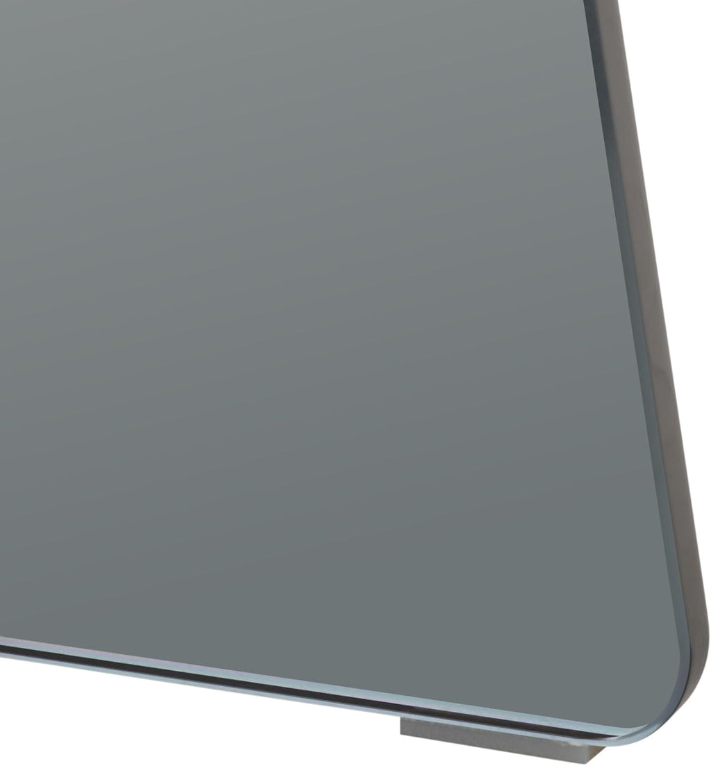 SAFAVIEH Furniture - Latika Tinted Accent Table - Grey Tinted Glass - Fully Assembled - Ideal for Living Room, Bedroom, 19.7" W x 19.7" D x 17.7" H (ACC7301A)