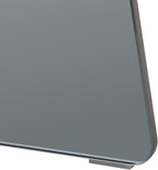 SAFAVIEH Furniture - Latika Tinted Accent Table - Grey Tinted Glass - Fully Assembled - Ideal for Living Room, Bedroom, 19.7" W x 19.7" D x 17.7" H (ACC7301A)