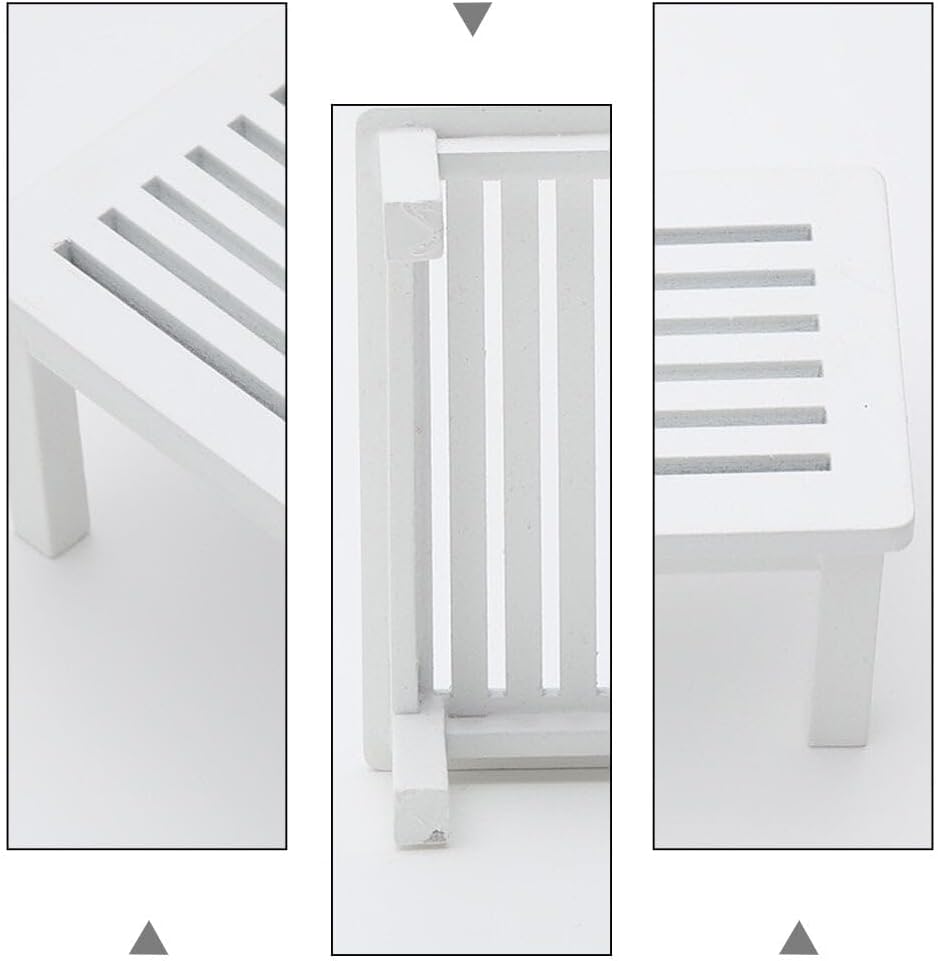 1Pc Hollow Emulation Side Table Lovely Decorative Tea Table Scene Prop (White)