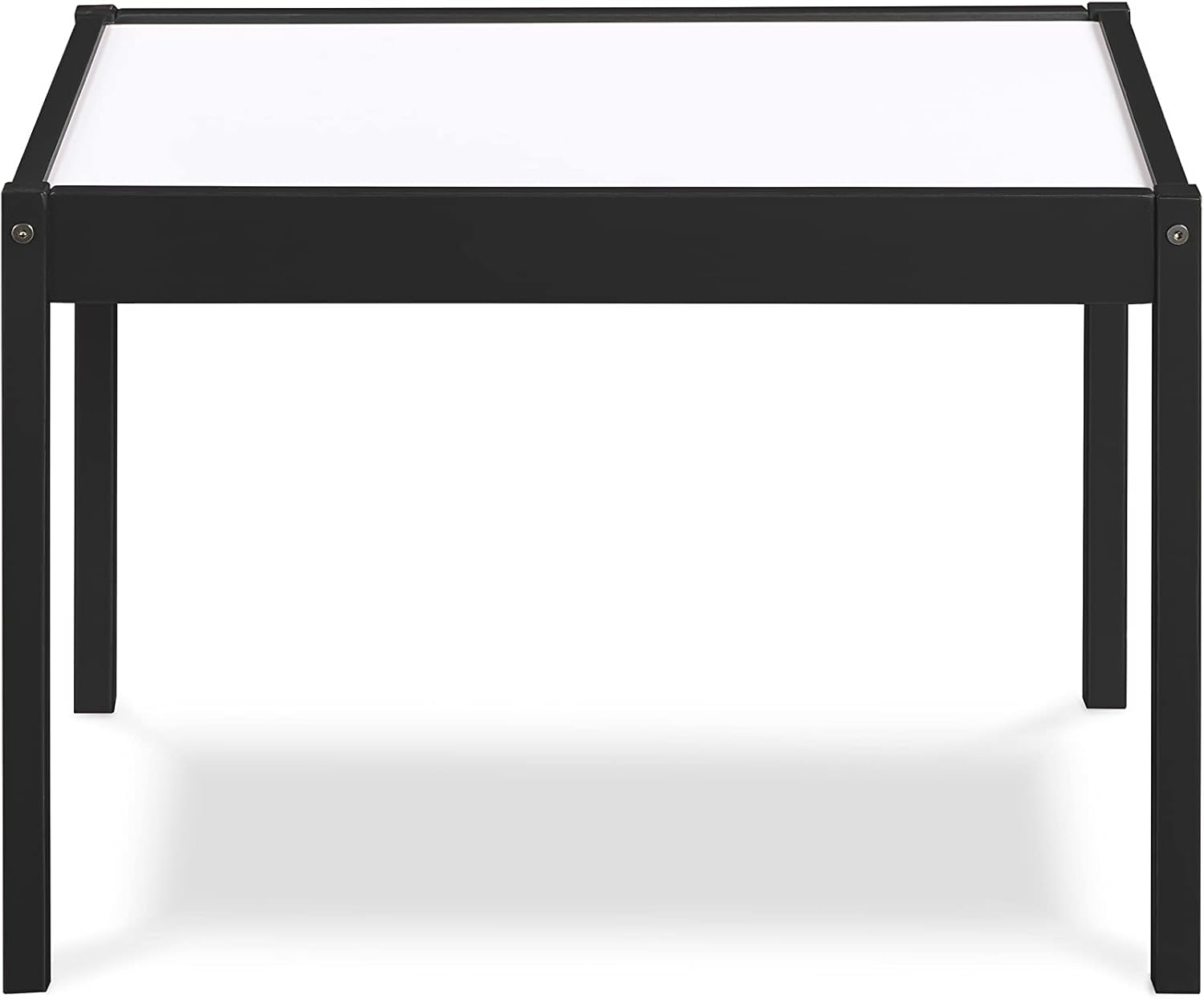 3 Pcs Dry Erase Table Two Chair Set, Black