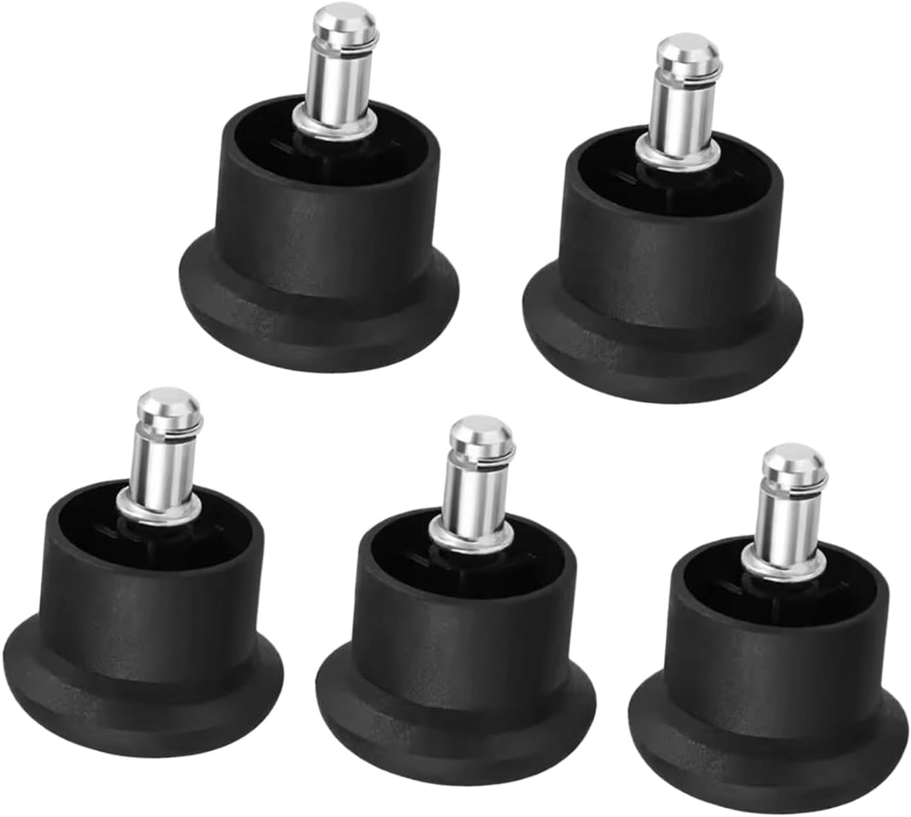 Replacement Feet Stopper to Fixed Castors Easy Installation for Chair 5pcs Set Fixed