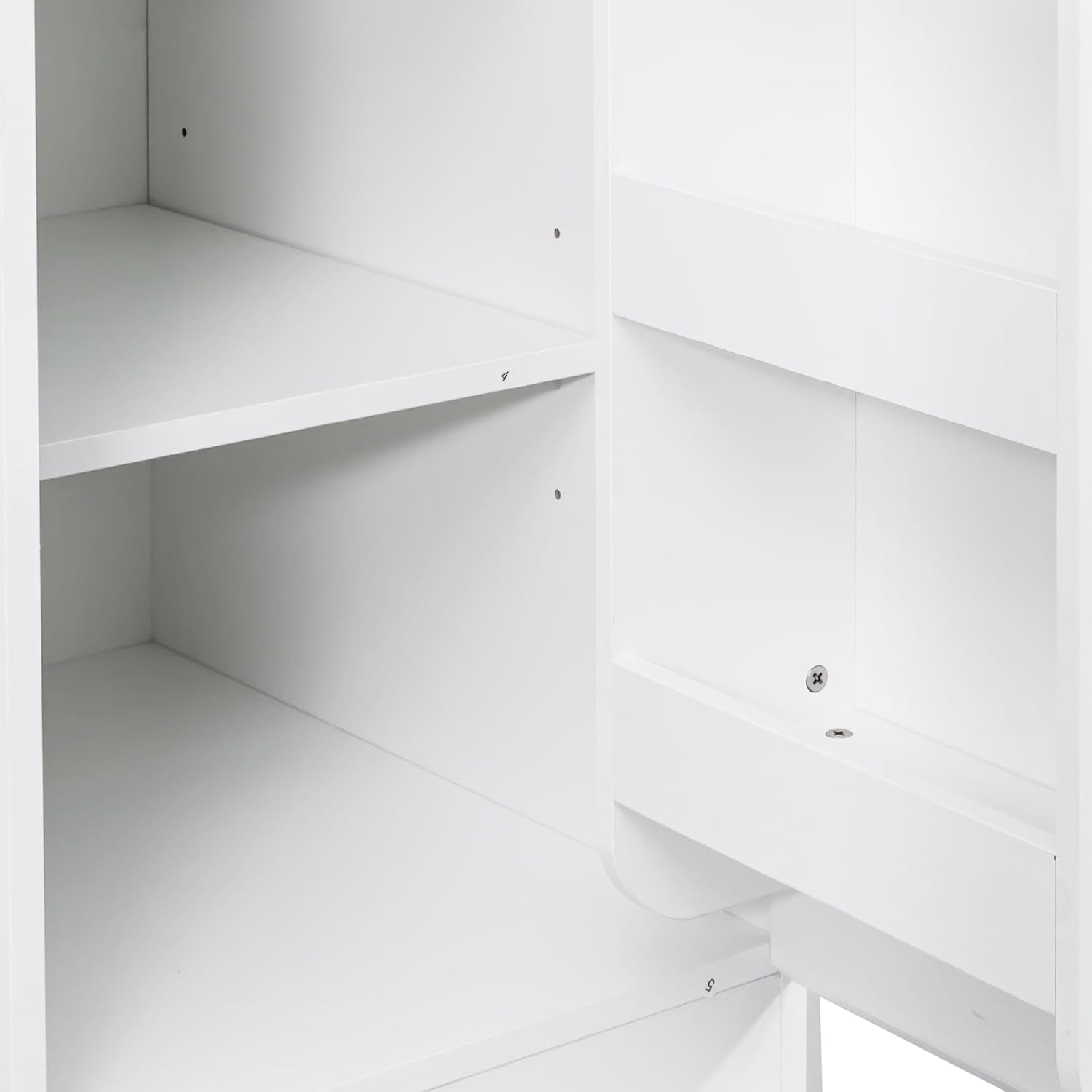 Polibi Freestanding Kitchen Pantry Cabinet with Door Rack, 3 Drawers & Adjustable Shelves for Food Storage, 70.87" H(White)