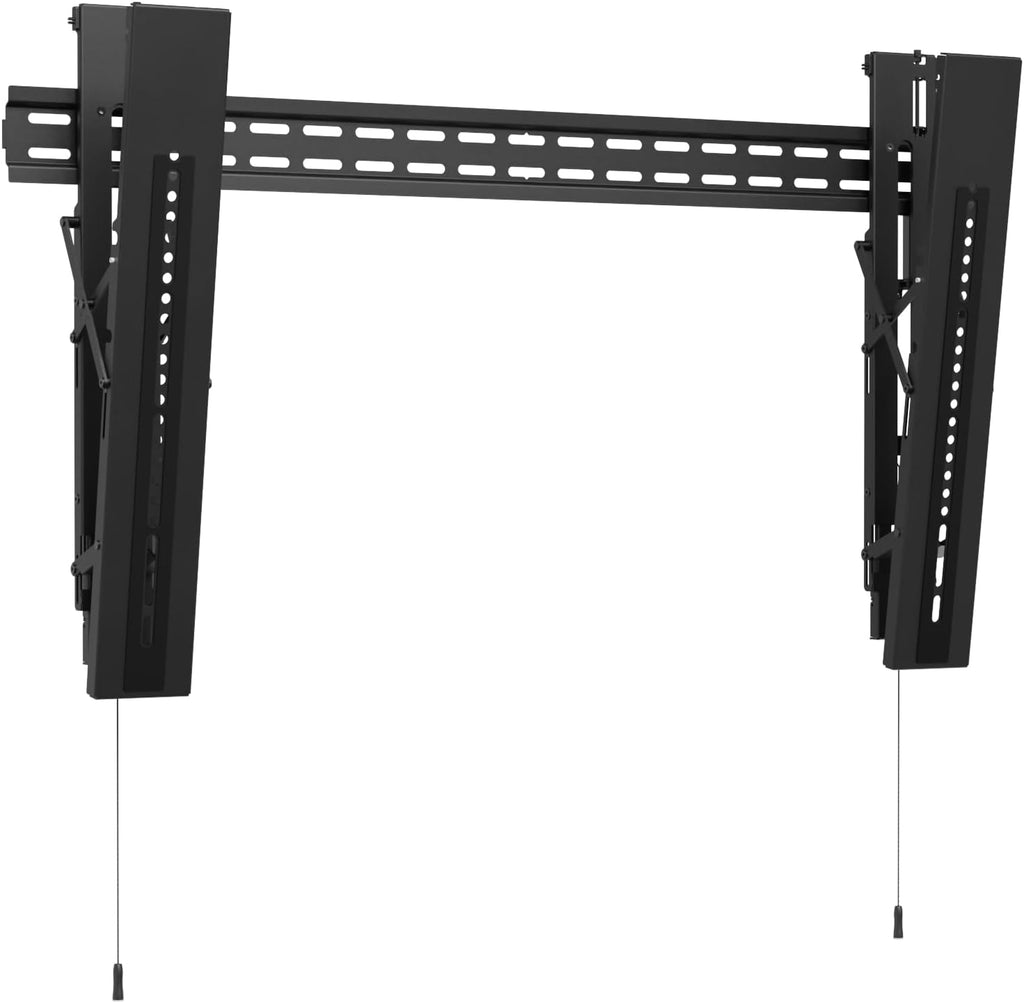 Kanto PT405 Pro Series Ultra Low-Profile Tilting TV Mount for 50” - 90” TVs | Razor-Thin 0.7” Profile | 125 lbs Capacity | Kickstand for Cable Access | Black