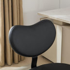 Saiveina Meditation Chair Plus, Cross Legged Chair with Wheels, ADHD Chair, Criss Cross Desk Chair with Lumbar Support and Adjustable Stool, Flexible Design for Fidgety Sitters, Black PU
