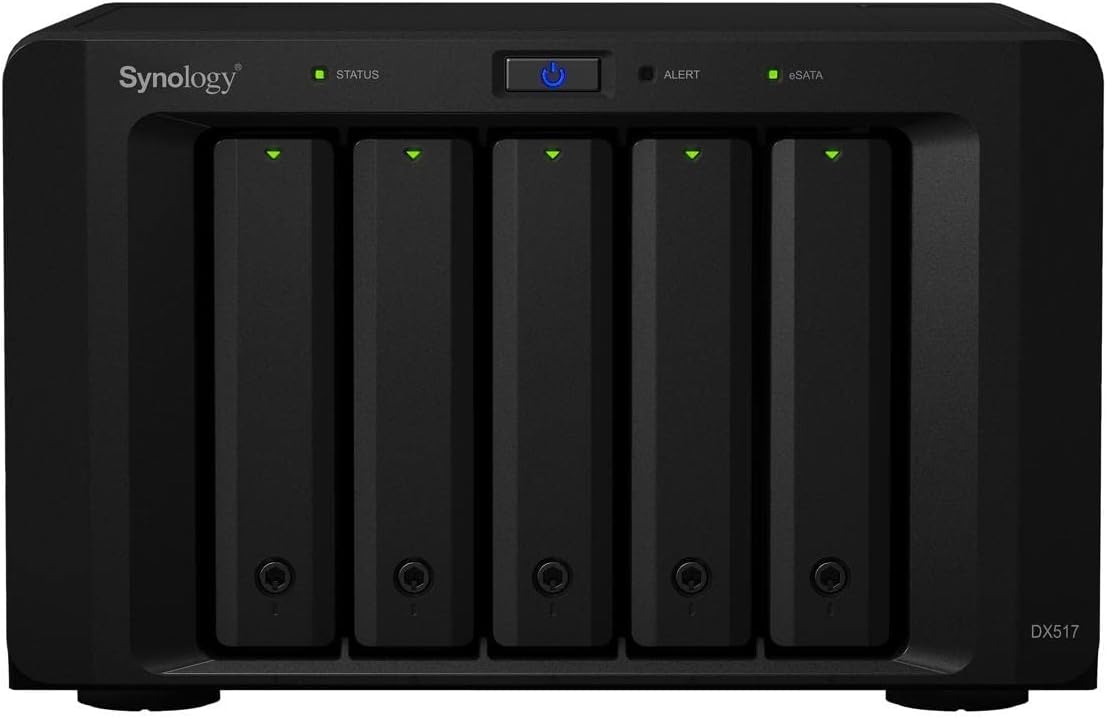 Synology 5bay Expansion Unit DX517 (Diskless) 157 mm x 248 mm x 233 mm