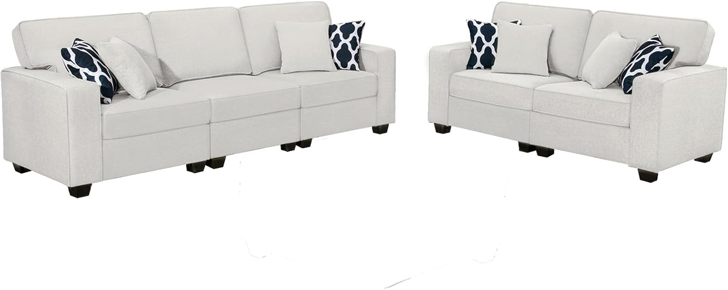 Legend Vansen Modular Sectional Sofa L Shaped Couch with Ottoman Modern Reversible Corner Sectional Couch for Living Room