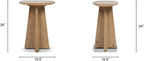 Jennifer Taylor Home Clarence 20" Reclaimed Pine Rectangular End Table, Antique Natural Brown Reclaimed Pine Wood