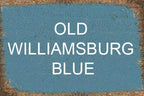 Sawdust City Small Wooden Corner Hutch (Old Williamsburg Blue)