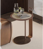 Living Room Sofa Side Table Tea Light Luxury Home Bedroom Saddle Leather Storage Small
