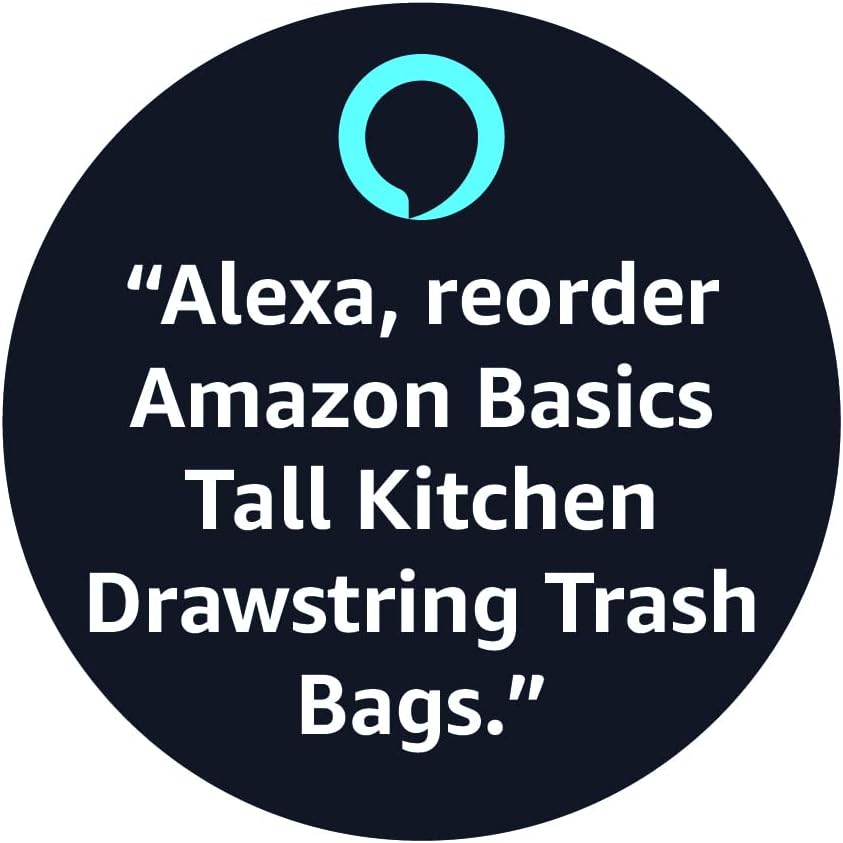 Amazon Basics Tall Kitchen Drawstring Trash Bags, Sturdy, 13 Gallon, Unscented, 200 Count