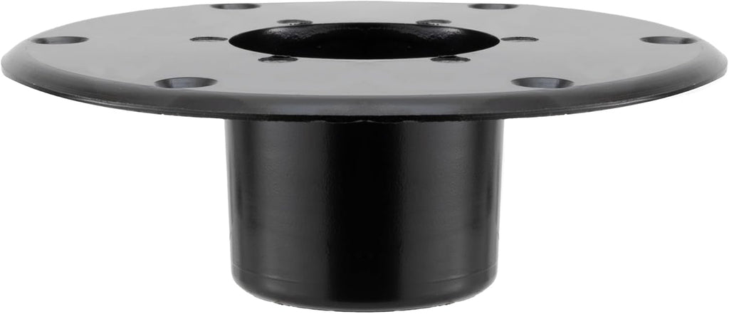 Russell Products MA-1112B Pedestal Table Base, Flush Mount - Black