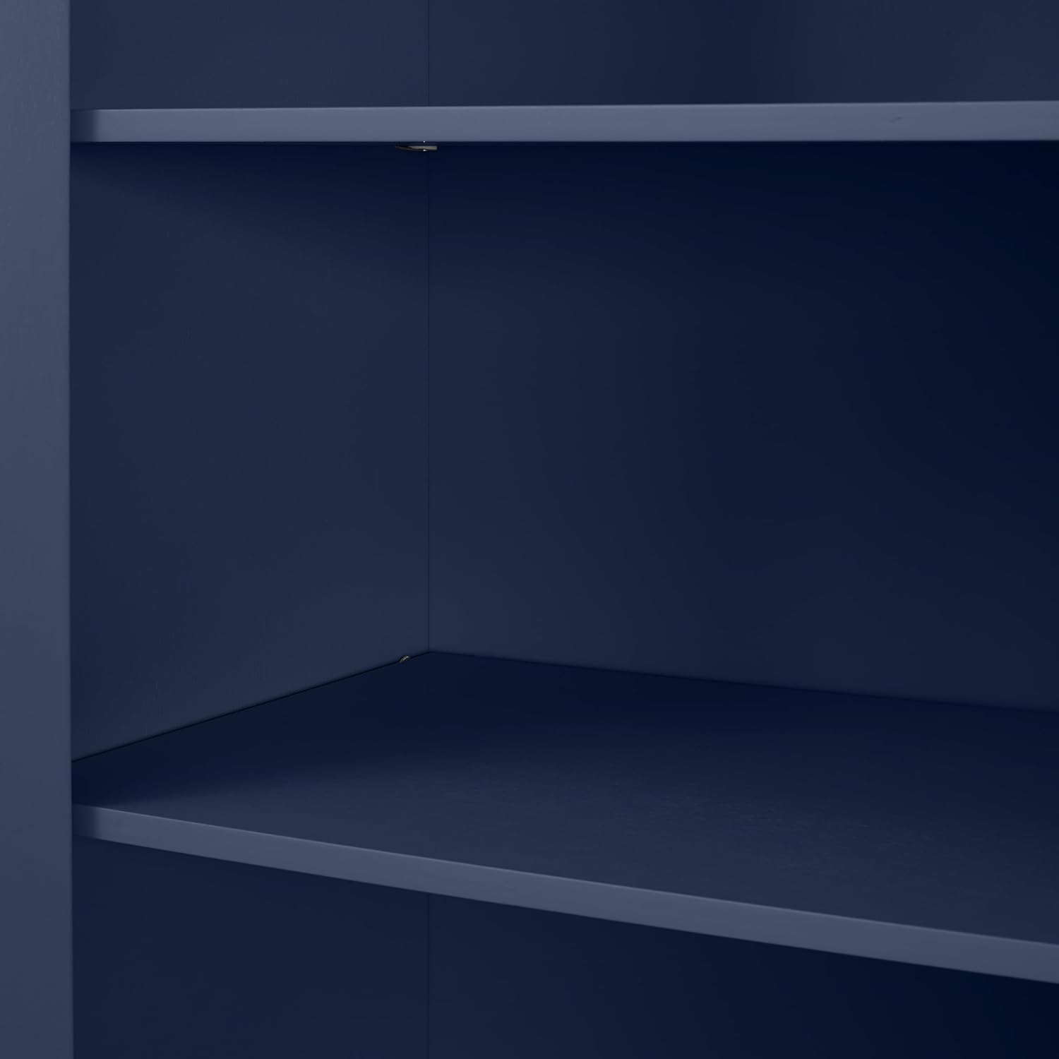 Crosley Furniture Savannah Tall Pantry Storage Cabinet with Shelves, Kitchen, Dining, or Laundry Room, Navy