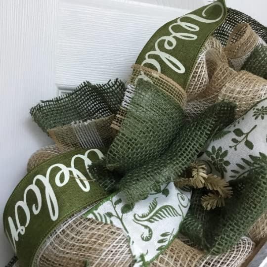 All Occasion Wreath, Luxury Handmade - Home Sweet Home Welcome” Front Door Decor, 24 or 28 Inch