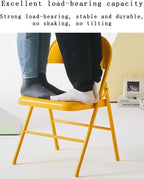 Portable Stackable Folding Chairs with Backrest Commercial Seating for Events Offices Weddings and Parties