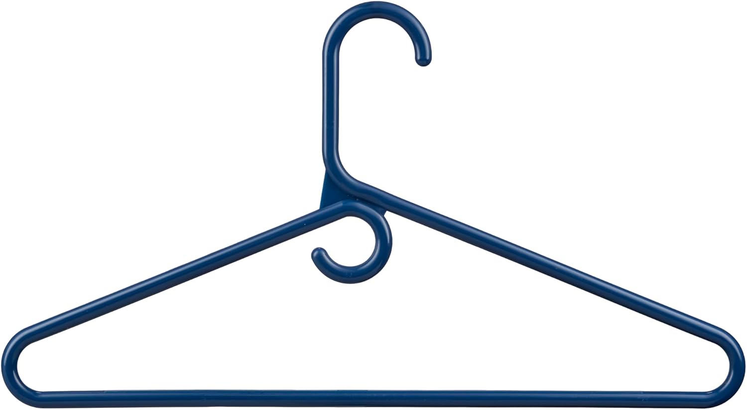 DEILSY™ Navy Heavy Duty Hangers with Hooks for Scarves & Belts – Thick and Strong Clothes Hangers for Shirts, Jackets, Pants, and Dresses – Space-Saving Plastic Hangers – Pack of 30